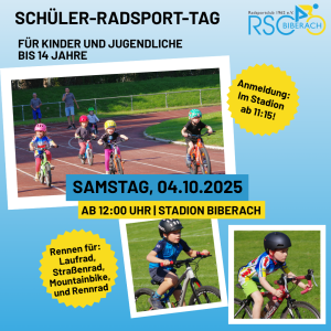 Schülerradsporttag im Stadion Biberach