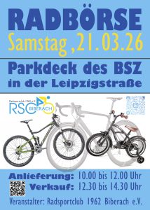 Auf die Sättel, fertig, los! – Die große Radbörse des RSC Biberach